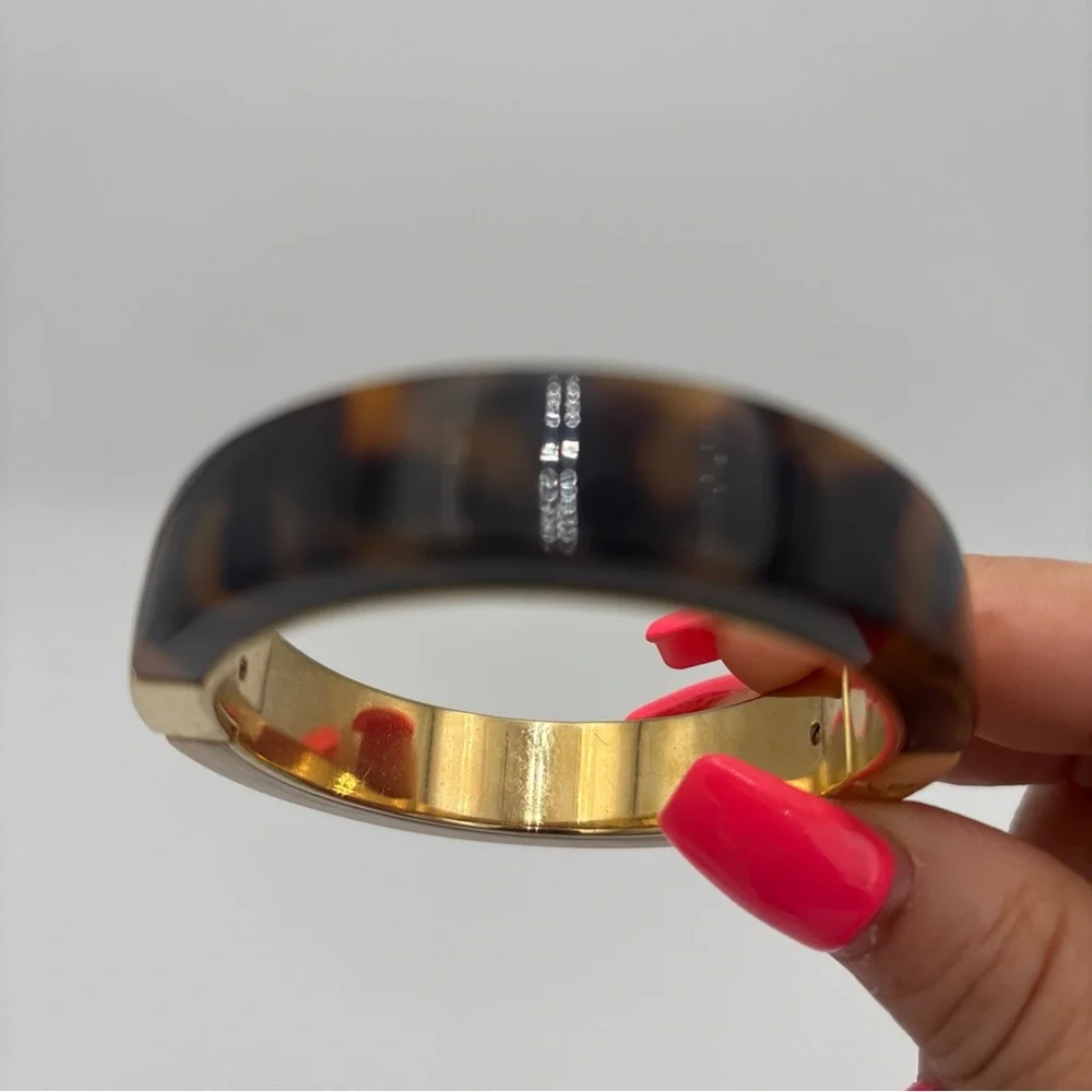 Michael Kors Gold and‎ Brown Bangle Bracelet